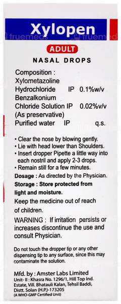 Xylopen Adult Nasal Drops 10Ml